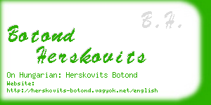 botond herskovits business card